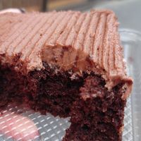 Texture is soft, topping was wonderful, this tastes like childhood!!! at Eggless Cake Shop - Glasgow in Glasgow