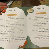Menù pizze   at Una Gemma in Turin