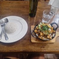 Mushroom tofu sisig at Nattribu in Siargao