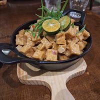Tofu Sisig 🌱 at Nattribu in Siargao