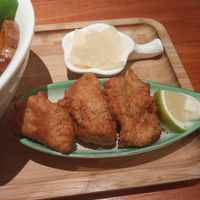 Fried "chicken" (so good) at Soup Curry Fukuya in Taichung