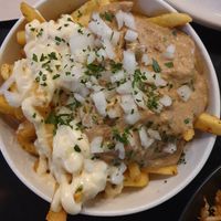 Fries w/mayo, satay sauce, onion $13.00 at Mokum in Brunswick