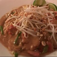 Thai peanut noodle at Cafe Zazzle in Petaluma