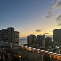 view from rooftop   at Sky Waikiki in Honolulu
