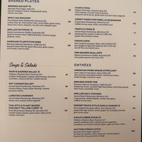 Menu  at Sky Waikiki in Honolulu