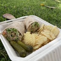 Chikn Caesar wrap 😋😋😋  at Luna's Vegan Eats in Kailua Kona