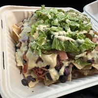 Bbq jackfruit nachos  at Luna's Vegan Eats in Kailua Kona