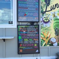 Extensive menu  at Luna's Vegan Eats in Kailua Kona