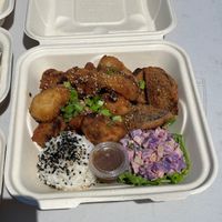 Crispy cauliflower with orange sauce   at Luna's Vegan Eats in Kailua Kona