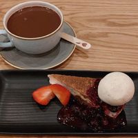 Biscoff cheesecake (vegan) at The Bells Bar & Kitchen in Barnsley