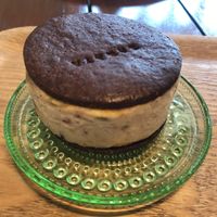 Passion fruit ice cream sandwich  at Sasaya Cafe in Tokyo