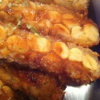 Fried tempeh zomg!! at Sasaya Cafe in Tokyo