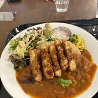 Curry tempeh   at Sasaya Cafe in Tokyo