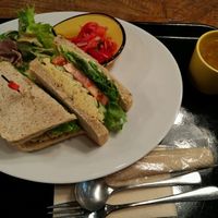 Hummus Sandwich  at Sasaya Cafe in Tokyo