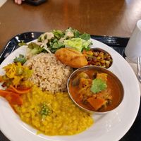 The curry dish  at Sasaya Cafe in Tokyo