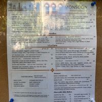 Monsoon - Exterior Menu at Monsoon in Grand Rapids