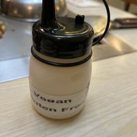 Vegan mayo for you to add yourself  at Abeno in London