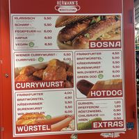 Great Vegan Sausages. The Bosna was delicious and the chef very friendly.   at Hermann's Würstelstand in Vienna