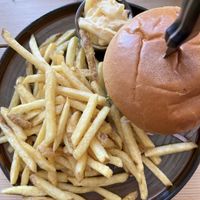Vegan burger  at Isle of Harris Brewery in Isle Of Harris