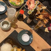 Vegan (down), non vegan (up)  at Mizui Sushi  in Straubing