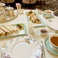 Vegan afternoon tea (course one) - sandwiches & savoury tarts  at Afternoon Tea at The Savoy - Thames Foyer  in London