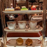  at Afternoon Tea at The Savoy - Thames Foyer  in London