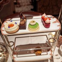 The sweets at Afternoon Tea at The Savoy - Thames Foyer  in London
