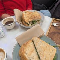 Sourdough sandwiches at Faculty Coffee in Birmingham