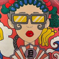 Wall decor at Kaiju in Berlin