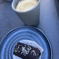 Vegansk chokolade kage   at Louisiana Café in Humlebaek