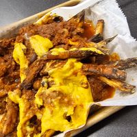 Chili fries which were burnt at KNOW Eatery in Lafayette
