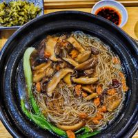 Herbal hsin chu bee hoon with picked Veg and chilli at Si Si Nan Cun 四四南村 - Bangsar South in Kuala Lumpur