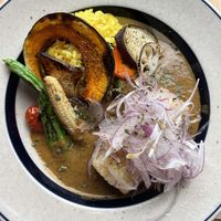 Vegan chickpea curry  at Uncle Woo Curry (Hongdae Branch) - 우삼촌카레 홍대점 in Seoul