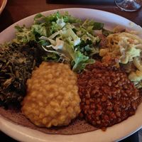 veggie sampler for one at Enssaro in Oakland