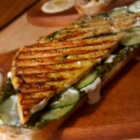 Tofu pesto sandwich at Smokey Jo's Cafe in Udaipur