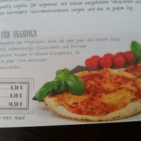 Vegan option  at Pizzaland in Bielefeld