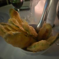 Zucchini fries at Hellenika at The Calile in Fortitude Valley