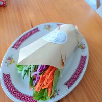 Tempeh wrap at Secawan Cafe in Semporna