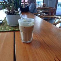 Iced latte  at Secawan Cafe in Semporna