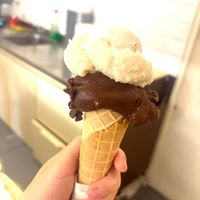 Lemon and dark chocolate   at Fatamorgana   in Rome