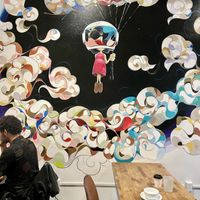 Interior art #Veganuary at Aware Coffee & Tea Lounge in Las Vegas