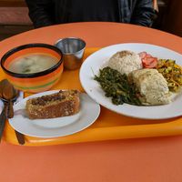 Set meal (the juice isn't pictured). at Quinua in Quito