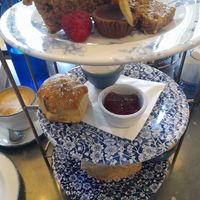 Two layers of the cream tea (May 2024) at The Cookie Jar in Alnwick