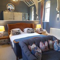 One of the bedrooms upstairs (May 2024) at The Cookie Jar in Alnwick