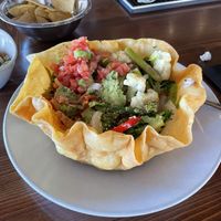 Fajita veggie bowl! Made vegan!  at Big T's Cantina in Boulder City