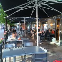 Outside at Phở Việt in Helsinki