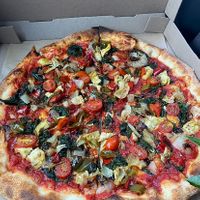 18” Vegan Pizza! It was fantastic!   at Pizzeria Ruby in Springdale