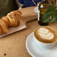 Tasty croissants and cappuccino   at GAL Cafe in Lisbon