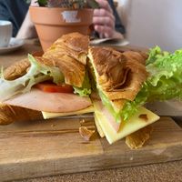Vegan ham & cheese croissant  at GAL Cafe in Lisbon
