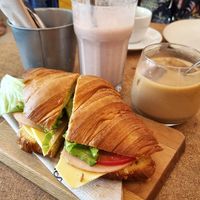Ham & cheese croissant at GAL Cafe in Lisbon